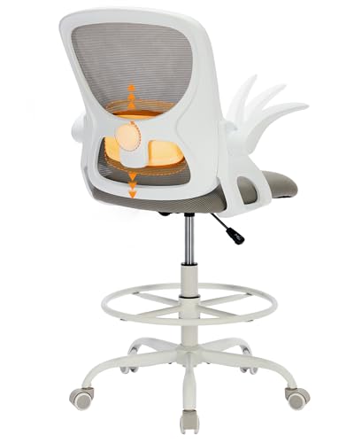 With 4d Multi-adjustable Backrest, Tall Office Chair 19.7"-2
