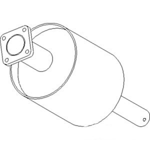 Compatible with Case-IH Muffler Part No: A-A172785