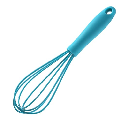 Fouet à œufs en acier inoxydable | Fouet à œufs | Fouet en silicone lavable au lave-vaisselle | Fouet en silicone pour la cuisson anti-rayures | Fouet semi-automatique en acier inoxydable | Fouet plat