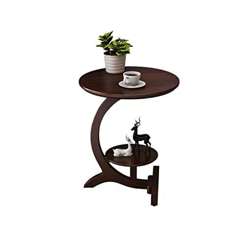 HJYBFA Mesa Auxiliar, Mesa Auxiliar, Mesa de Madera, mesita de Noche para café, té, decoración del hogar, gabinete de Almacenamiento Lateral para Sala de Estar fácil de Montar (Col