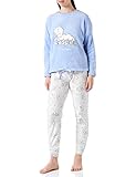 Casper women\'secret St CA Casper PJ Sleeves Long Pant Pyjama Ensemble de Pijama, Bleu Clair, M Femme
