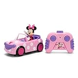 Jada - Disney Minnie RC Roadster 1:32 - Coche teledirigido de Minnie Mouse con Mando a Distancia, diseño Oficial Disney, 9336833314R00, +3 años