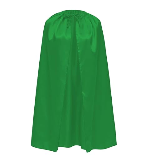 Cape noire réversible rouge, vert, violet, bleu pour costume de vampire homme, sorcière femme, Halloween, 140 cm