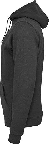 Baddery Gassi Jacke Herren & Damen : „Dackel“ - Zip Hoodie für Hundebesitzer, Hundeliebhaber & Jäger (Zip-Hoodie Charcoal XL)