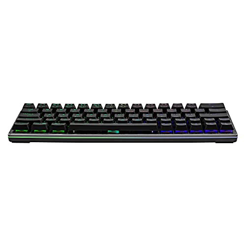 Image of Cooler Master SK622 Wireless 60% Gunmetal Mechanical Keyboard with Low Profile Blue Switches, New and Improved Keycaps, and Brushed Aluminum Design