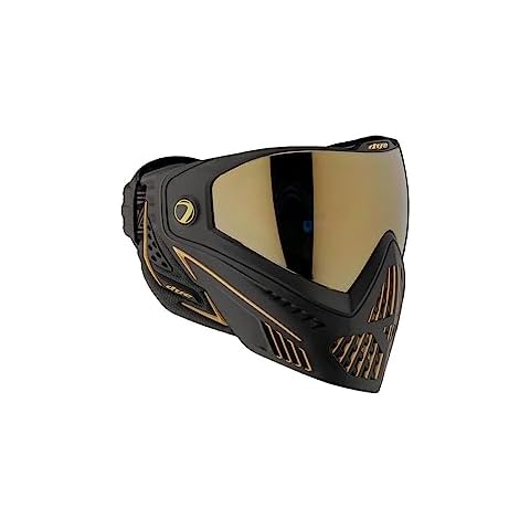Dye i5 Onyx/Gold Paintball Goggle with Lens Cover