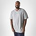 Lacoste Men's V-Neck Jersey Pima T-Shirt - Plus Size, Silver Chine, 3XLB