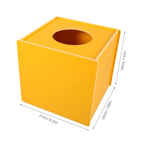 Boîte à tirage au sort et urne de collecte multifonction jaune