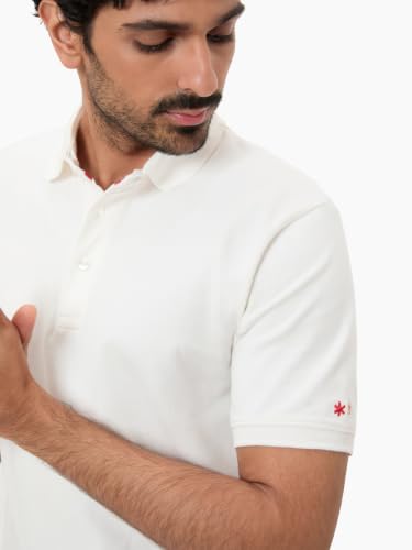 Image of LUDIC Core Polo T-Shirt, Dailymove Collection | Regular Fit | Stand-up Collars | 100% Organic Cotton, 240 GSM | Lightweight & Comfortable |Everyday Essential | Polo T-Shirt for Men