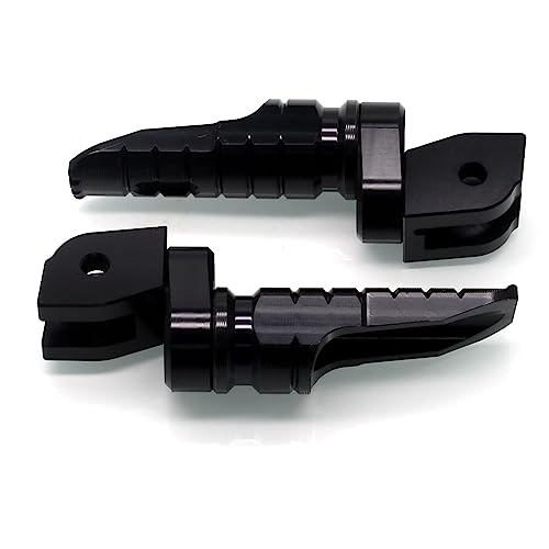 Image of MZS Motorcycle Foot Pegs, Front Double Roating Rider Footpegs Compatible with Monster 696 to 1200 Models /Scrambler 400 800 1100 / Multistrada 950 1200 1260 / Hypermotard 821 950 / Hyperstrada 821