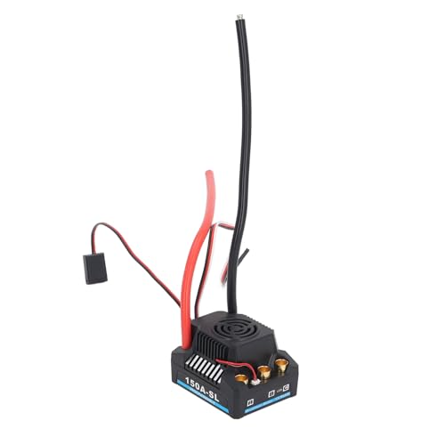 ESC ad alta potenza da 150 A: progettato per auto RC, fornisce accelerazione all'avvio e caratteristiche lineari. questo esc senza spazzole ha capacità anticorrente con buone prestazioni di dissipazione del calore.
