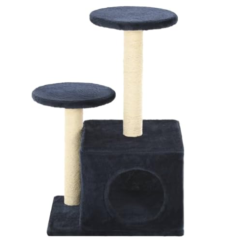 Rascador para gatos con poste de sisal y base estable Mangloder para apartamentos 4