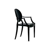  Kartell Sedia in policarbonato Louis Ghost Nero