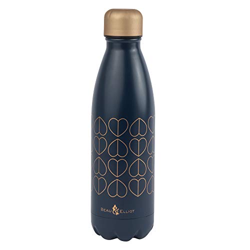 Image of BEAU & ELLIOT Drinks Bottle, Stainless Steel, Navy, Standard