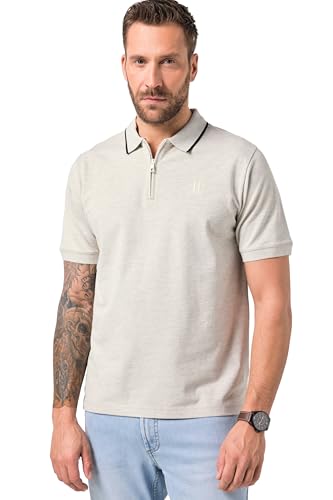 Polo homme grande taille anti-compression en jersey Flexnamic zippé pour homme fort