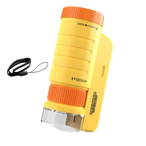 Microscopio infantil de bolsillo LED para excursiones científicas al aire libre