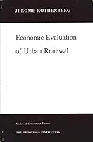 Economic Evaluation of Urban Renewal 0815775911 Book Cover