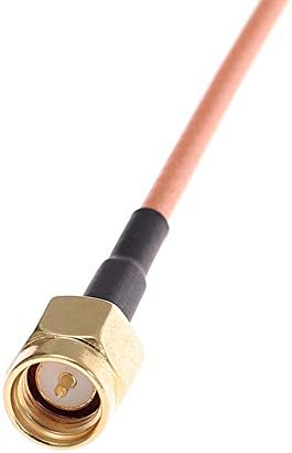 TengKo 2 Pack SMA Male to SMA Male Connector Extension Cable RG316 SMA Antenna Cable for WiFi Wireless Pigtail Jumper Low Loss Patch Lead For SDR Devices Baofeng FPV FCC Emissions Testing