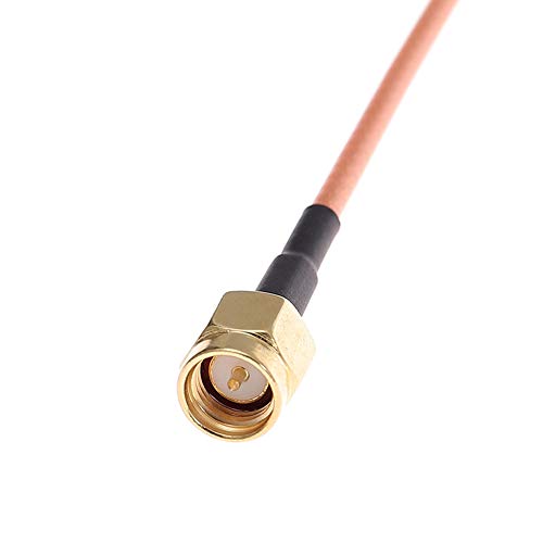 SMA Male to SMA Male 2 Pack Connector Extension Cable RG316 Antenna Cable WiFi Wireless Pigtail Jumper Low Loss Patch Lead For SDR Devices Baofeng FPV FCC Emissions Testing