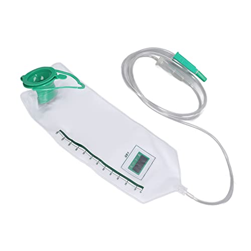 Conjunto de Bolsas de Enema, Bolsa de Limpeza de Cólon de 1200 Ml Com 10 Cabeças de Tubo para Uso Do