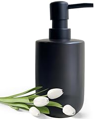 Black Cylindrical Soap Dispenser