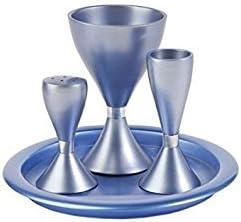 Blue Anodized Aluminum Havdalah Set