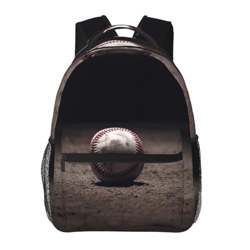 Sac à dos ordinateur portable et voyage au motif baseball léger pour le travail