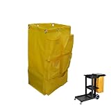 Replacement Janitorial Cart Bag, High Capacity Waterproof Thickened Housekeeping Commercial Janitori