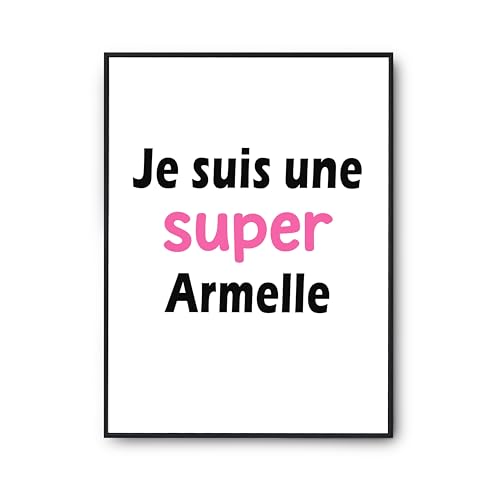 Poster Armelle affiche citation humour idée cadeau anniversaire imprimé en France