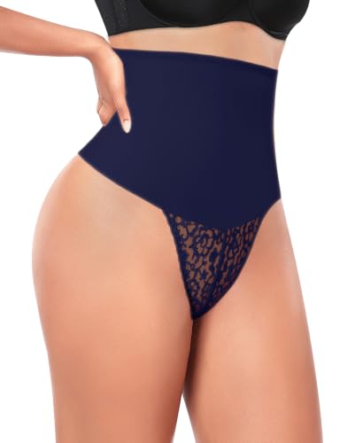 Image of Werena Thong Shapewear for Women Mid High Waisted Shaper Panties Girdle