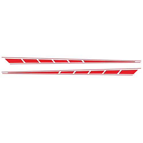Lot de 2 autocollants pour pare-chocs de voiture Lanshui : film vinyle tuning universel - 2