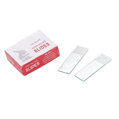 Precisions Ground Biology Slides for Microscope Applications Clear View Set of 50 ������ Biology