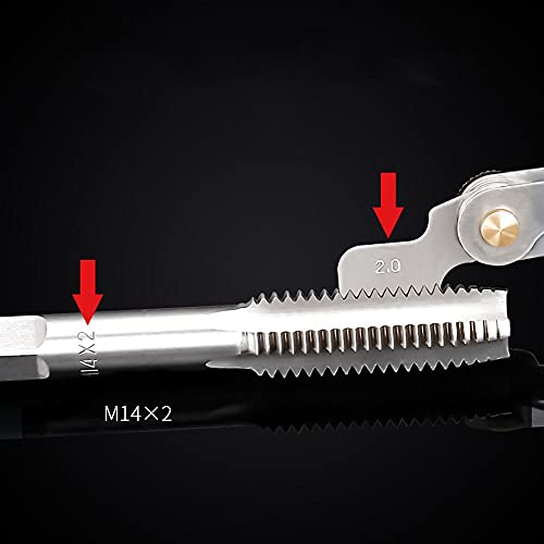 Calibrador Métrico para Roscas 55/60 Grados Acero Carbono miniatura 6