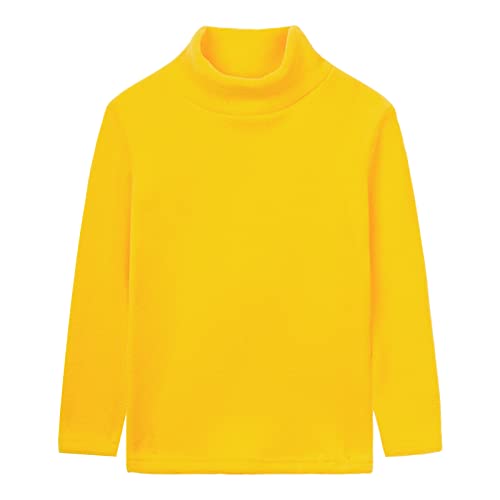 Image of LittleSpring Unisex Boys Girls Polar Fleece Shirt Base Turtleneck Top (2-14 Years)