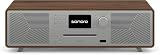 sonoro Master Stück (Gen.2) Impianto compatto con lettore CD (Airplay, Google Cast, Spotify, FM, DAB+), noce
