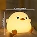 YuanDian Dodo Duck LED Nachtlicht, Veilleuse enfant, Niedliche Silikon-Enten-Lampe für Schlafzimmer, Wohnzimmer - Wiederaufladbar, Touch Sensor Nachttischlampe