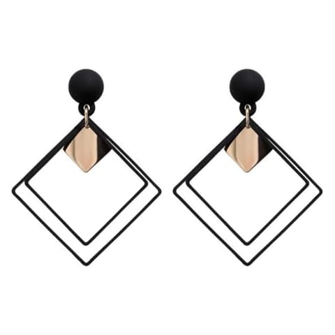 thuizen Niche Design Unique Geometric Rhombic Creative Earring Cover