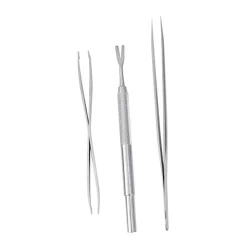 FONDOTIN 3Stücke Zeckenentferner Pinzetten Set