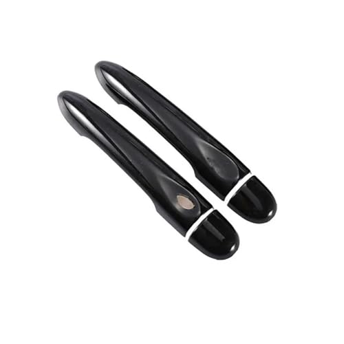 NOKRGQW Poignées Porte Extérieure Pour Megane 3 Pour MK3 III 2008-2016 Noir Brillant Poignée Porte Voiture Garniture Accessoires Style