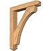Ekena Millwork BKT0604X30X36LEC03SWR Legacy Arts and Crafts Smooth Bracket w/Offset Brace, Western Red Cedar