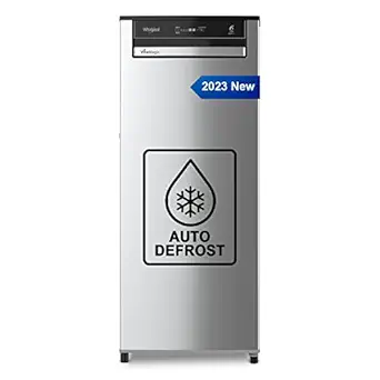 Whirlpool 192 L 3 Star Inverter Direct-Cool Single Door Refrigerator (215 VMPRO PRM 3S INV ALPHA STEEL-Z, ALPHA Steel, Auto Defrost Technology, 2023 Model)