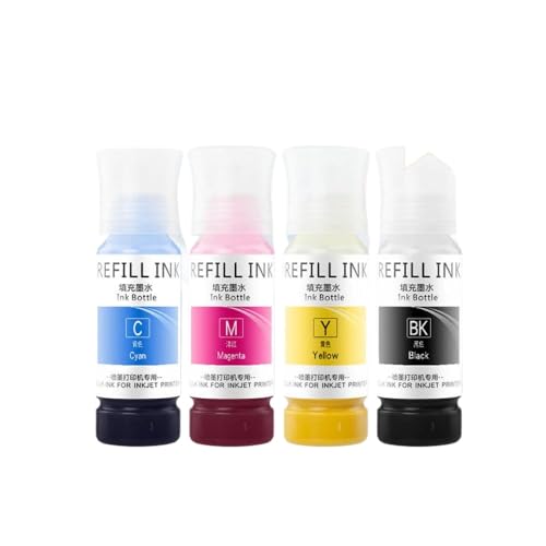 HJXcTRH Ink Cartridge Compatible With T49M1 T49M2 T49M3 T49M4 Sublimation Ink For SC F500 SC F530 SC F570 Printer Standard(BK C M Y)