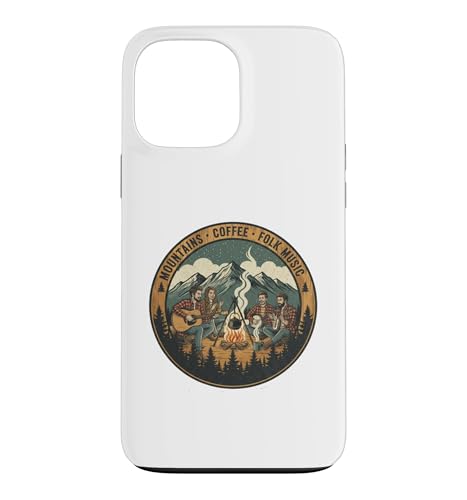 Camping Vacation Mountains Coffee And Folk Music �X�}�z�P�[�X iPhone 13 Pro Max �p