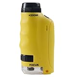 Ahorro de espacio: su microscopio de bolsillo es la herramienta perfecta para dar rienda suelta a la curiosidad de su hijo por la ciencia. Con su cómodo agarre diseñado para adaptarse a la forma de la mano de los niños, los niños pueden explorar el mundo que los rodea con facilidad. Es pequeño y portátil, lo que lo convierte en el dispositivo ideal para aventuras al aire libre y proyectos científicos en casa.