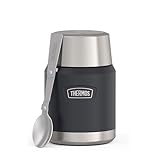 Thermos ICON Thermobehälter für Essen dunkelgrau 0,47l - hält Speisen 10h...