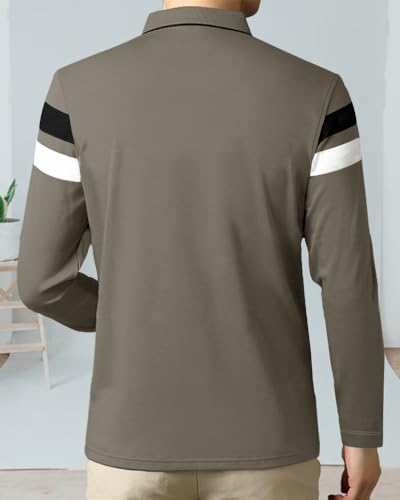 Image of Noble Monk Men's Polycotton Regular Fit Full Sleeves Polo T-Shirt