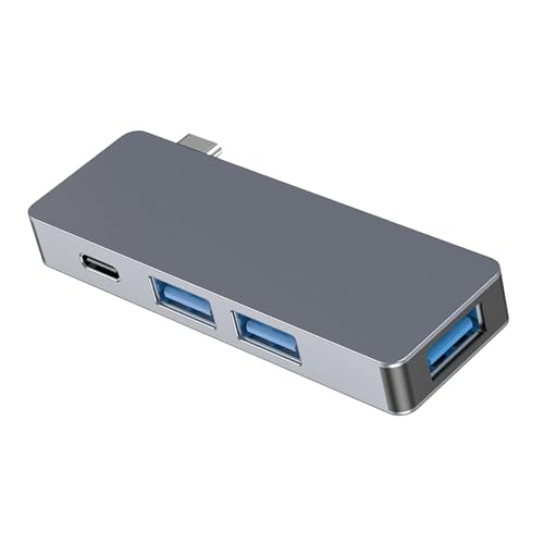 Hub USB 3.0 de 5 Gbps y aluminio con 4 puertos de transmisión rápida 4