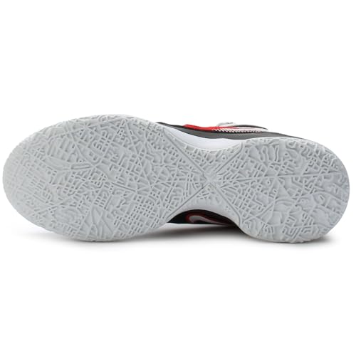 Lebron NXXT Gen AMPD Basketball Shoes (FJ1566-100, White/University Red/Metallic Silver/Black) Size 74