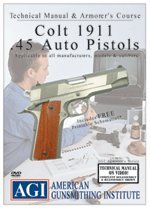 DVD Colt 1911 .45 Auto Pistols Armorer's Course Book