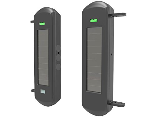 HTZSAFE Solar Wireless Outdoor Photoelectric 3 Beam Sensor Waterproof(IP66) Wireless Transmission Range Up To 1/2 Mile Infrared Detection Range Up To 300 Feet by HTZSAFE - Used condition - US$41.32